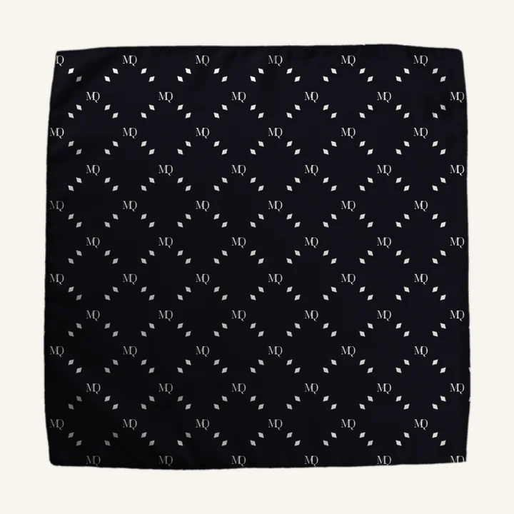 Pocket Square with monogram