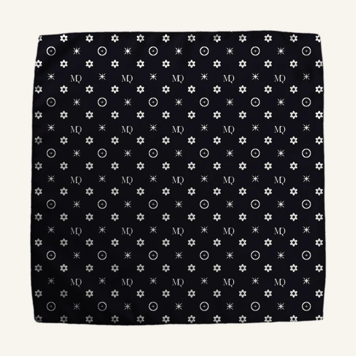 Pocket Square with monogram