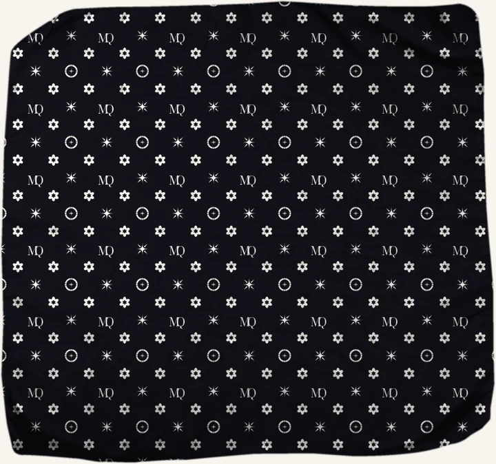Scarf with monogram