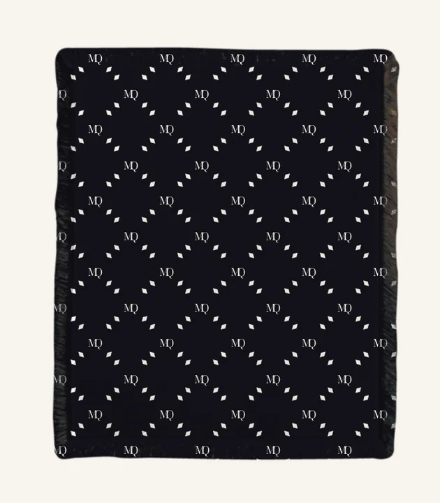 Woven Throw Blanket with monogram